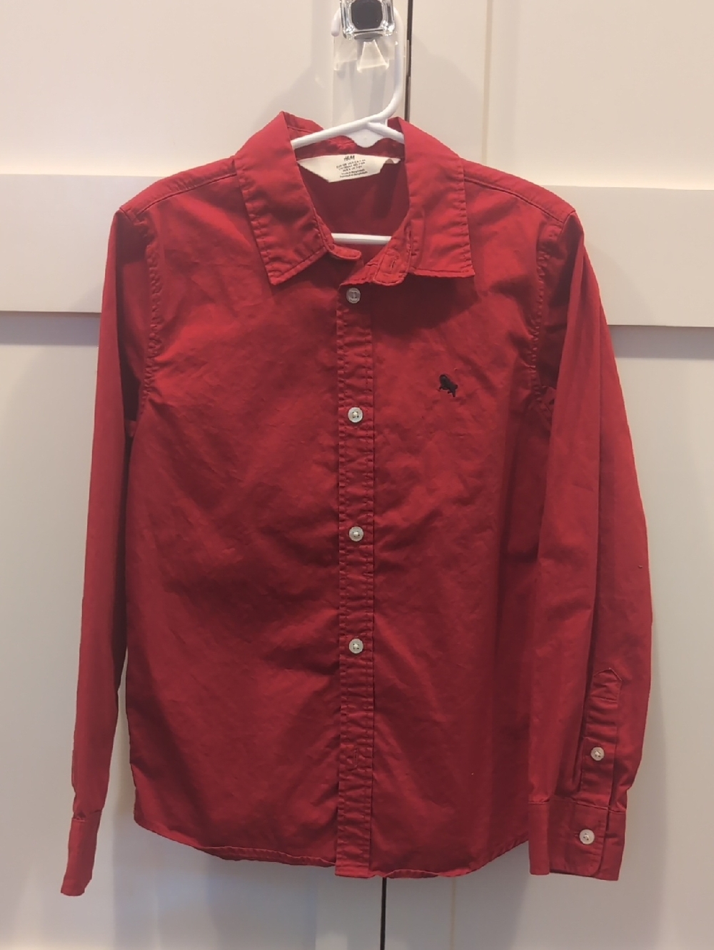 H&M Red Button-Down Shirt for Kids